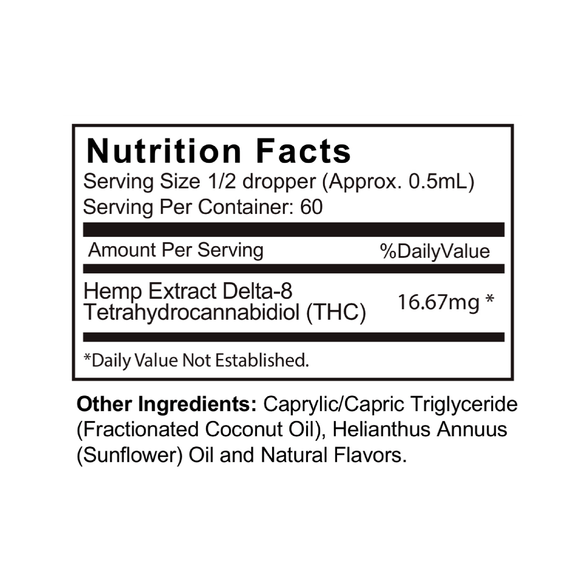 Delta-8 Tincture Drops (with MCT) - Image 2